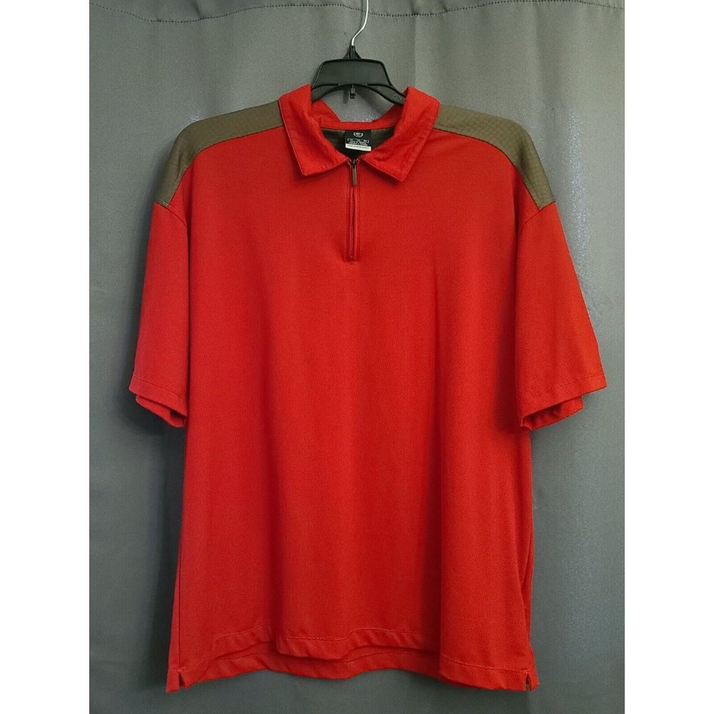 Nike Golf Sphere React Red Short Sleeve Polo Shirt Men's Size XL Athletic